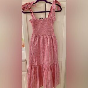 Tuckernuck Pink and White Maxi Dress